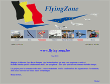 Tablet Screenshot of flying-zone.be